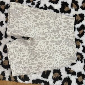 lululemon athletica High-Rise Cream & Taupe Animal Print Bike Shorts